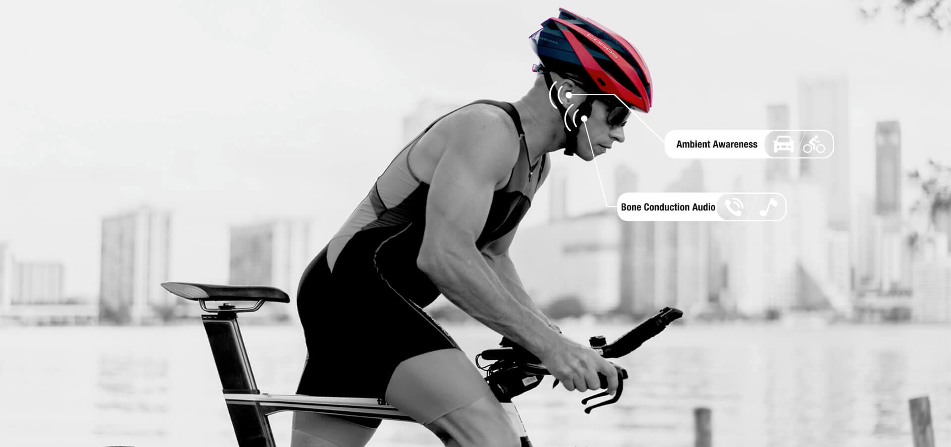 coros omni smart cycling helmet