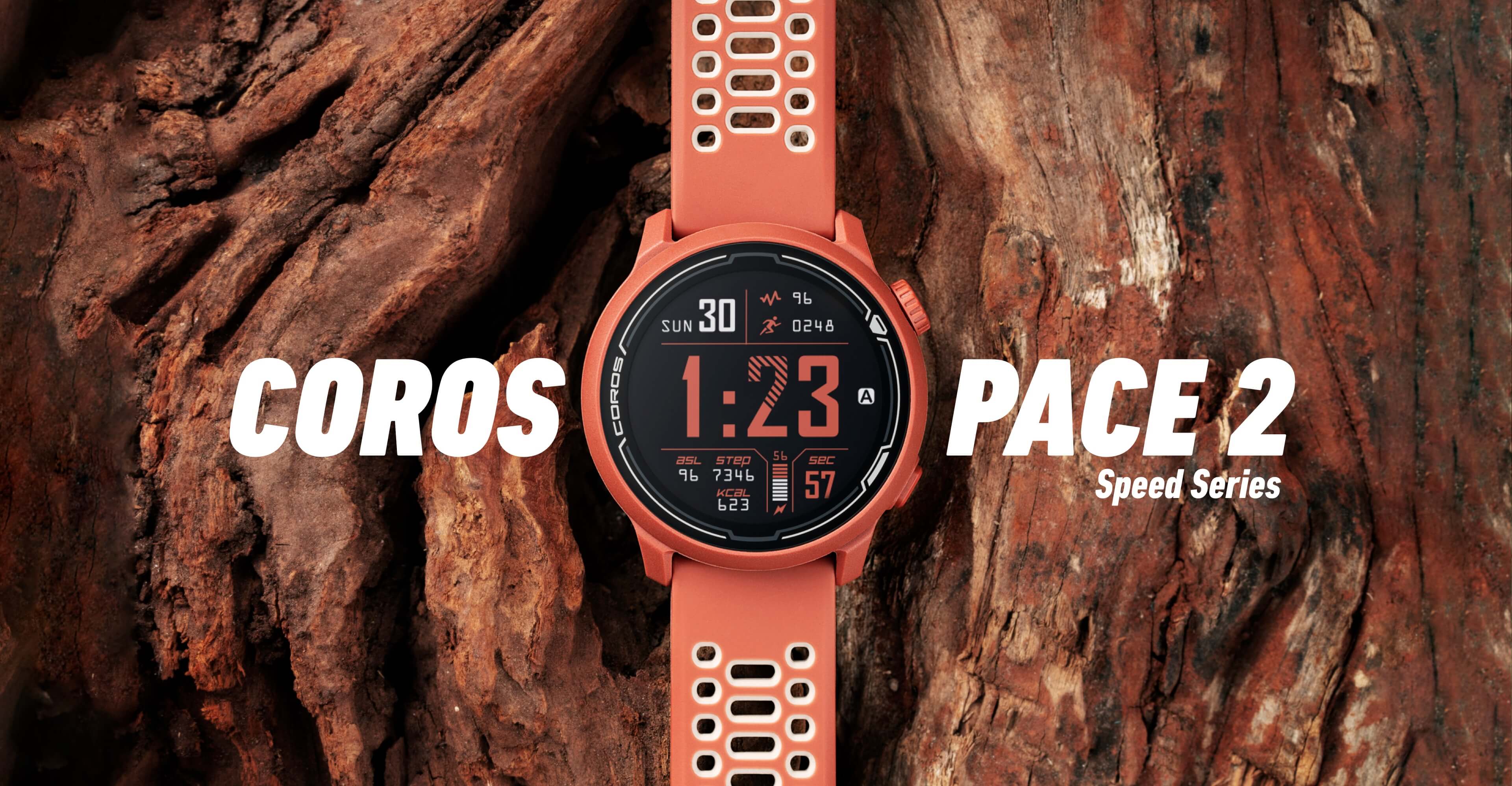 COROS - PACE 2 Speed Series Seasonal Color: Track Red.