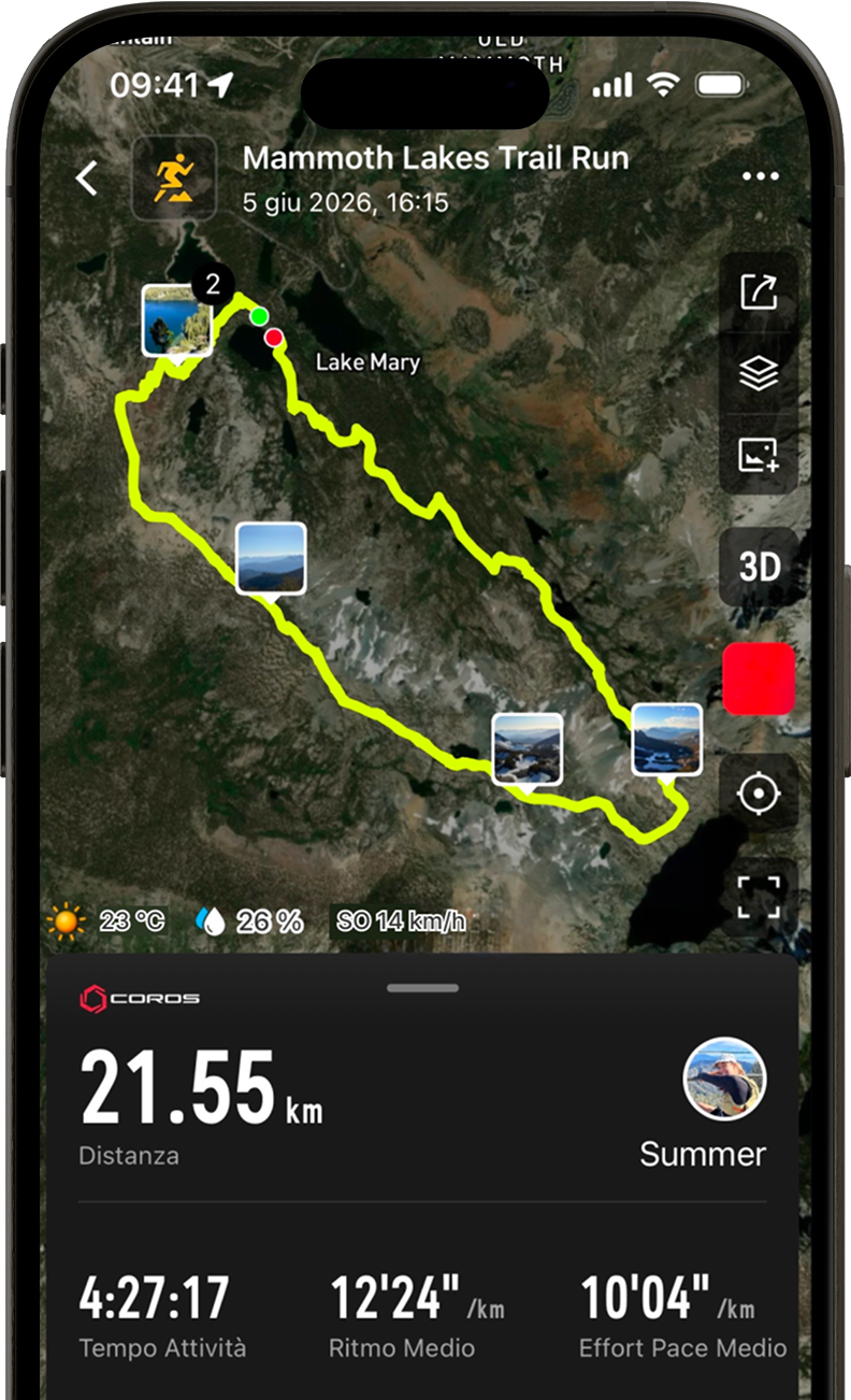 3D Activity Flyover on a phone
