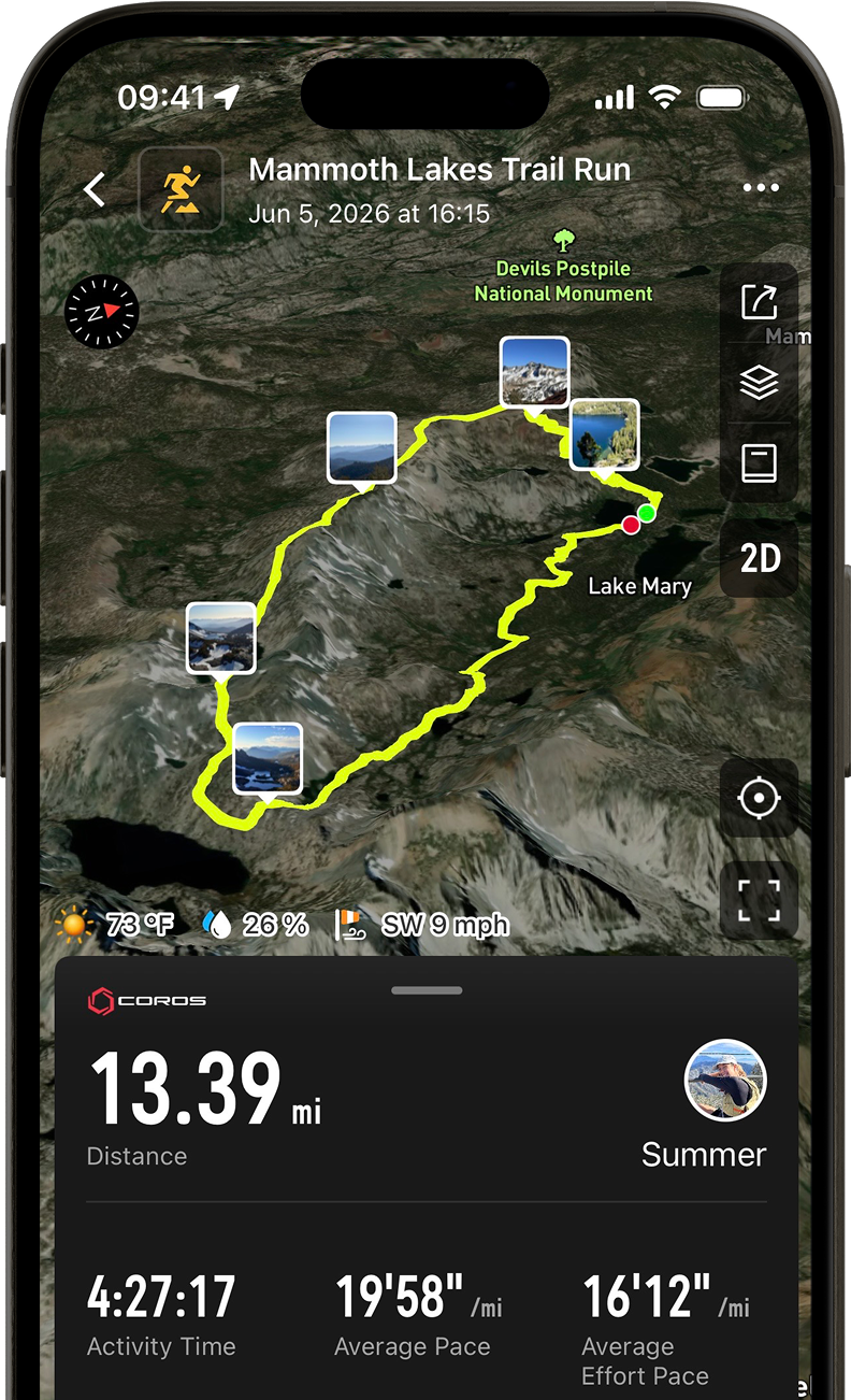 3D Activity Flyover on a phone