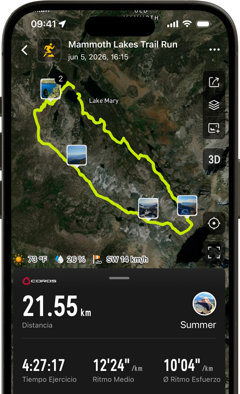 3D Activity Flyover on a phone
