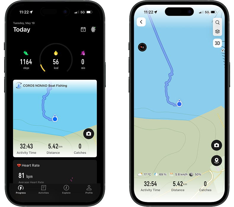 fishing extender interface