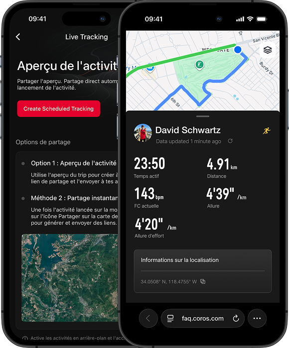 live tracking