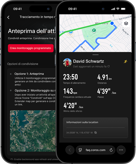 live tracking